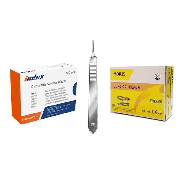 ست درماپیلینگ دسته تیغ بیسوری