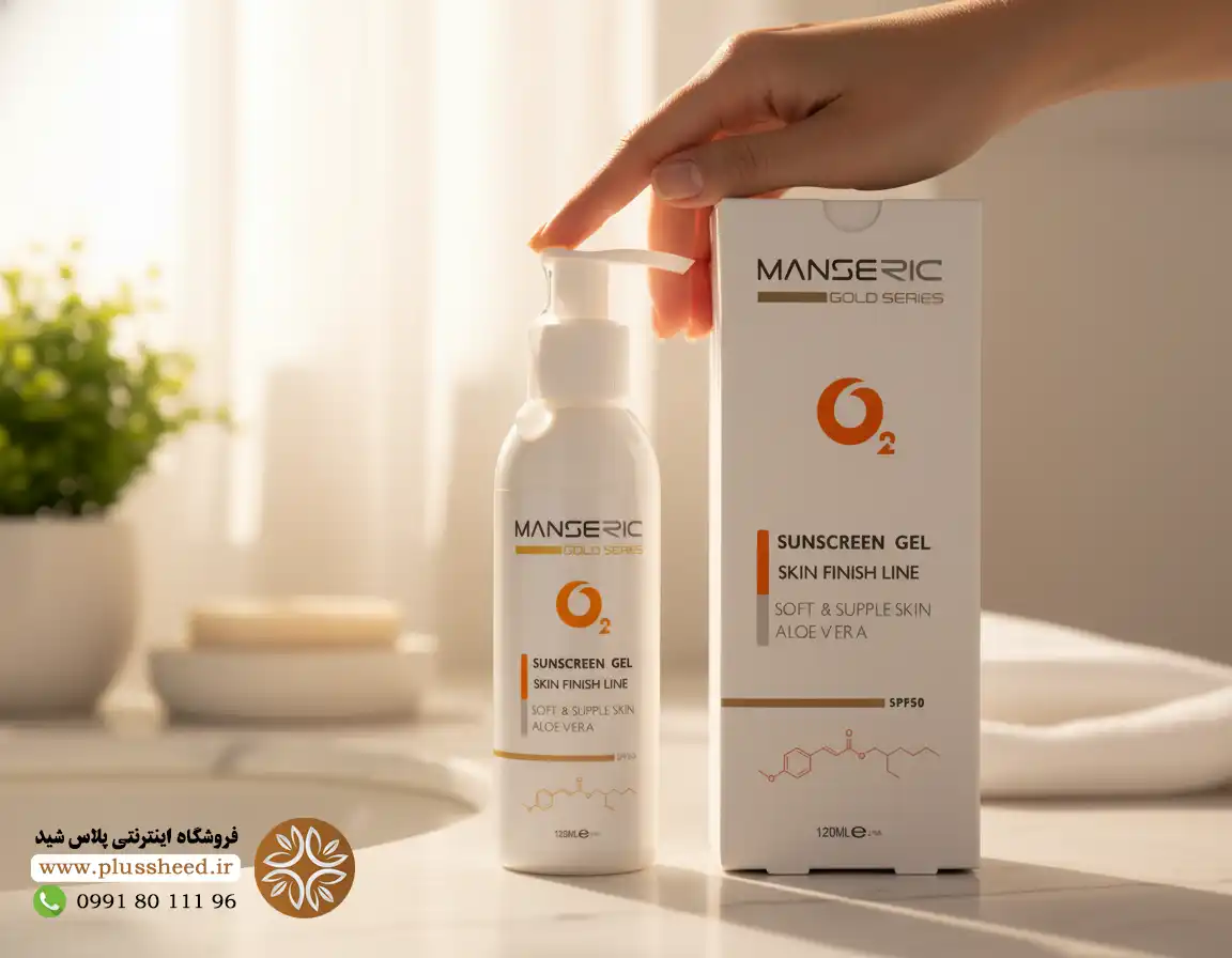 ژل ضد آفتاب Spf50 مانسریک 0004 ژل ضد آفتاب مانسریک