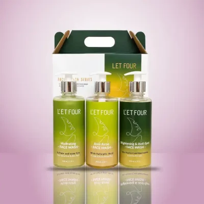 فروشگاه تجهیزات فیشیال و محصولات مراقبت پوست و مو | پلاس شید 80 letfour three piece face wash pack 00001