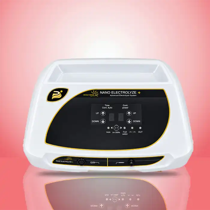 nano-electrolysis-plus 00001 خرید دستگاه نانو الکترولیز پلاس پویان تجهیز | رفع موهای سفید، مشکی و کک و مک