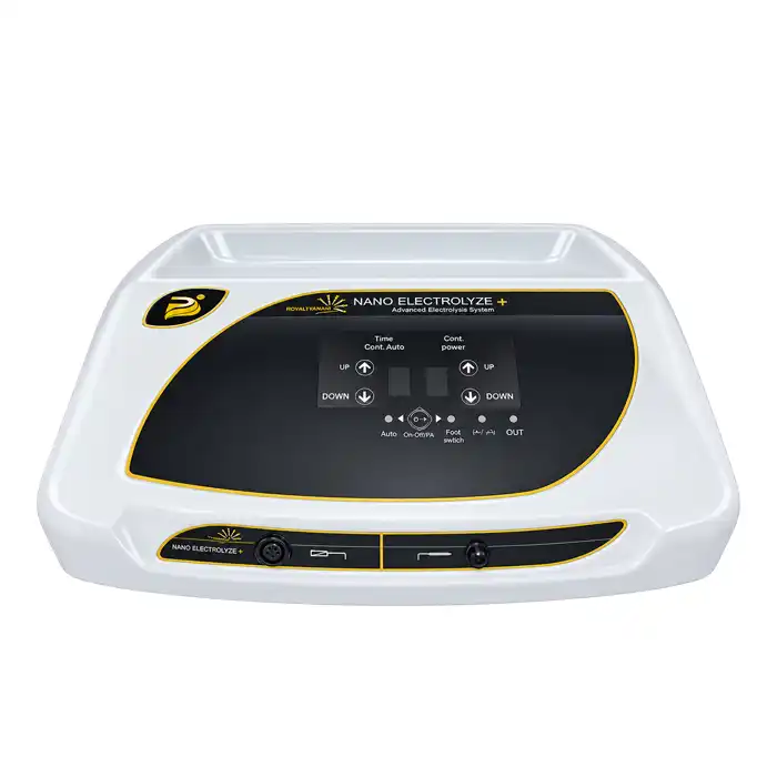 nano-electrolysis-plus 00002 خرید دستگاه نانو الکترولیز پلاس پویان تجهیز | رفع موهای سفید، مشکی و کک و مک
