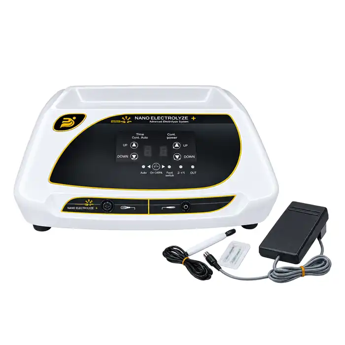 nano-electrolysis-plus 00003 خرید دستگاه نانو الکترولیز پلاس پویان تجهیز | رفع موهای سفید، مشکی و کک و مک