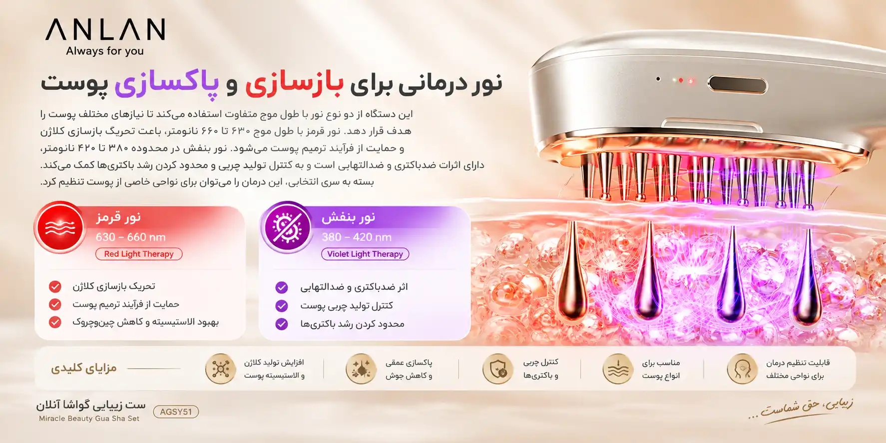 anlan-agsy51-miracle-beauty-guasha-set 00010 نور درمانی گواشا و ماساژر چندکاره ANLAN مدل AGSY51