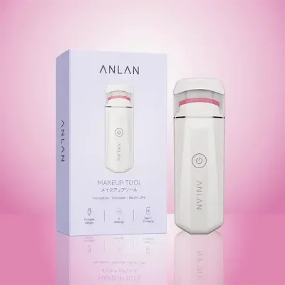 فروشگاه تجهیزات فیشیال و محصولات مراقبت پوست و مو | پلاس شید 83 anlan ajm114 heated eyelash curler 0001