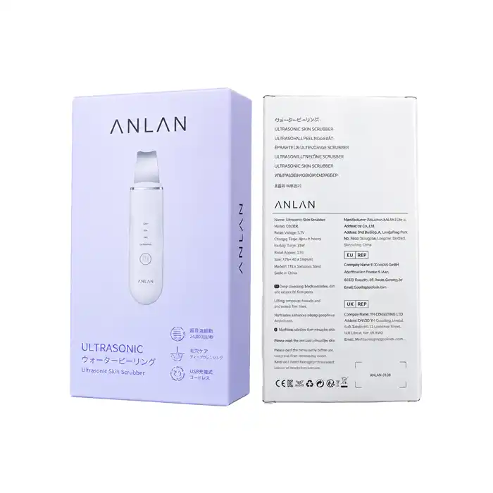 anlan-alcpj07-ultrasonic-skin-scrubber 00003 دستگاه اسکرابر اولتراسونیک ANLAN در رنگ سفید