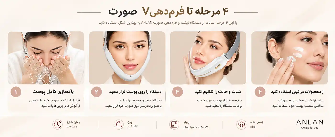 anlan-avly41-v-face-device 0005 فرم دهی غبغب و صورت با دستگاه فرمدهی صورت ANLAN مدل AVLY41