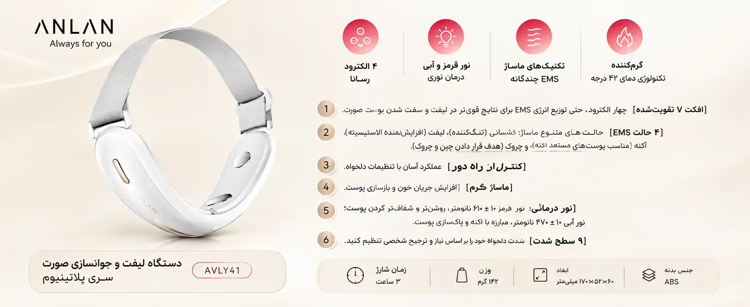 anlan-avly41-v-face-device 0006 عملکرد دستگاه فرمدهی صورت ANLAN مدل AVLY41